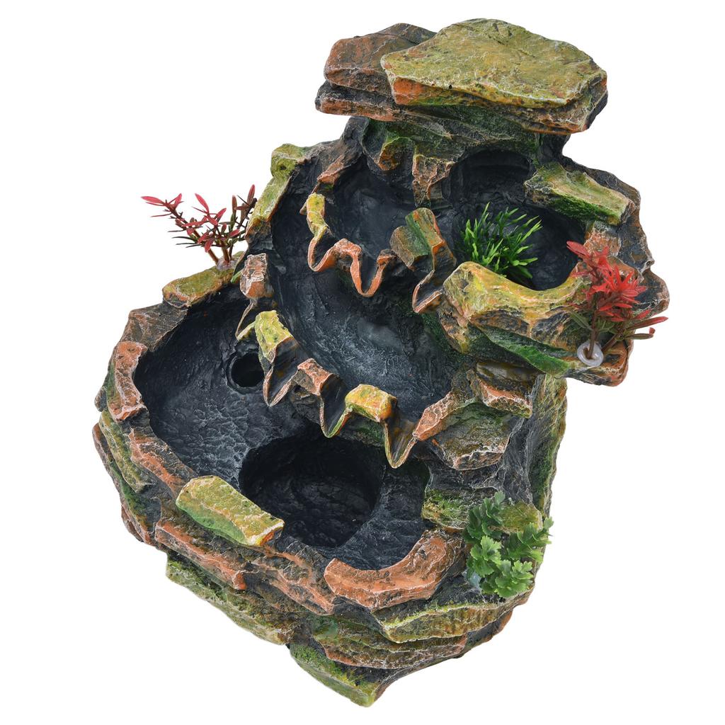 Настольный фонтан для помещений с водопадом, электрическое украшение с распылителем для домашнего офиса