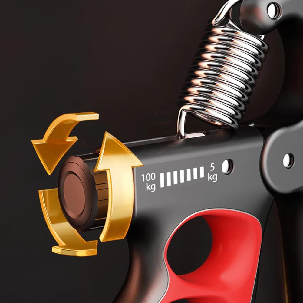5-100kg Hand Gripper Gym Wrist Expander Hand Strengthener Adjustable Dynamometer Hand Grip Finger Forearm Trainer Muscle Recover