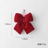 Large Red Velvet Bow Christmas Tree Hanging Pendants  Christmas Party Decoration New Year Holiday Home DIY Ornaments