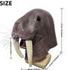 New animal latex mask sea lion walrus costume headgear Halloween funny prop
