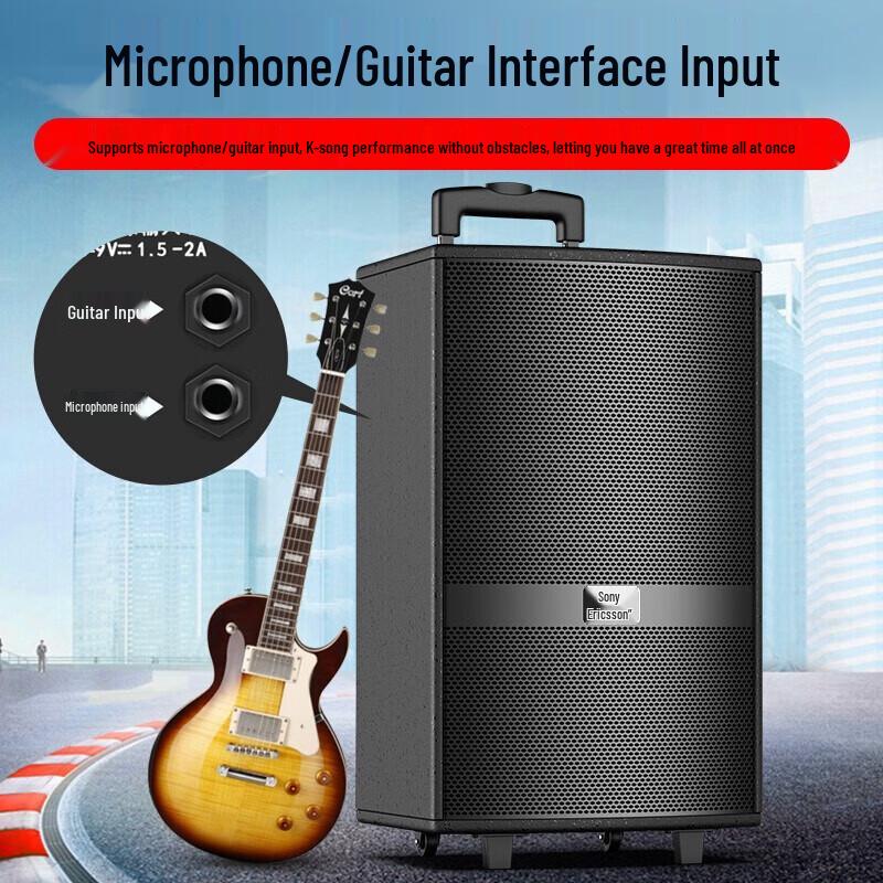 Soaiy SA-T2 12-inch Portable Outdoor Bluetooth Karaoke Speaker