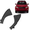 Front Wiper Side Cowl Extension Cover, Black Professional Exquisite Appearance 53866 42012 2PCS for 2006 To 2012