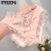 Pants Ladies Cotton Waist Breathable Plus Size Japanese Girls and Students Lace Briefs