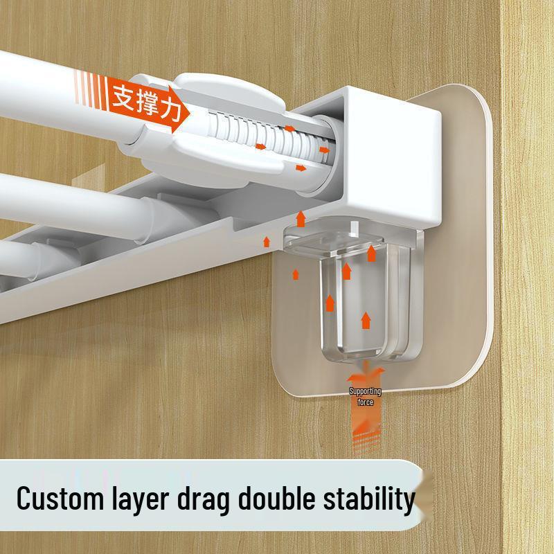 Adhesive Seamless Shelf Partition Bracket, No-Drill Load-Bearing Divider Tray Fixator.