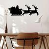 Christmas Sleigh Metal Wall Art Elegant Iron Art for Interior Decoration, Perfect Home Office & Wall Hangings for Holiday Cheer