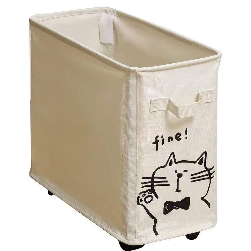 Подвижная корзина для хранения под столом на колесиках - Идеально для офиса или общежития.