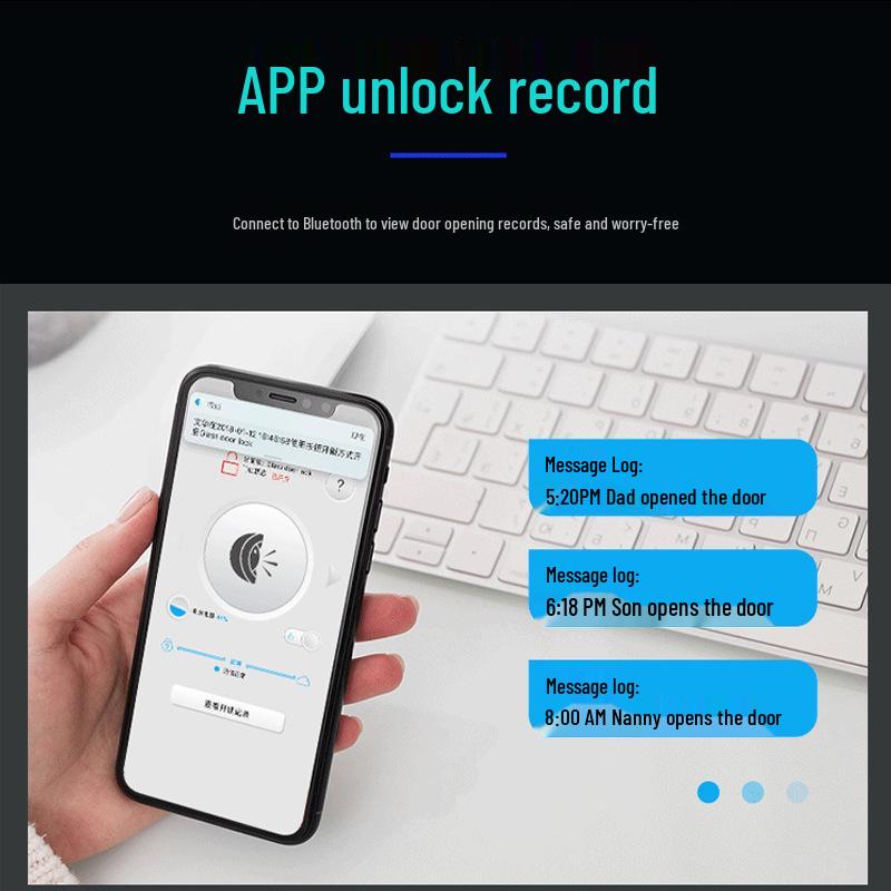 Умный Bluetooth цилиндровый замок с доступом по отпечатку пальца и паролю для внутренних деревянных дверей