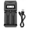 18650 Battery Charger 2 Slots Dual 18650 Charging 3.7V Rechargeable Lithium Battery USB Charger for 26650 21700 16340 14500