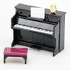 Набор из 3 пианино с украшением табурета, украшения для кукольного домика, музыкальные инструменты, мини-пианино, используется для аксессуаров для дома, аксессуаров для украшения кукольного домика