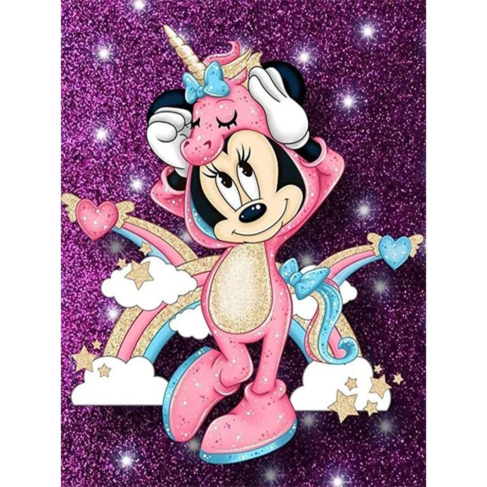 Disney Алмазная живопись Пижама Минни Маус Мечтательная и исцеляющая иллюстрация Мозаичная вышивка Алмазная живопись Крестик Домашний декор 5D Сделай сам