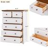 Американский деревенский деревянный комод с 6 ящиками, деревянный высокий шкаф для хранения вещей, комоды, органайзер для спальни, прихожей, гостиной, мебель