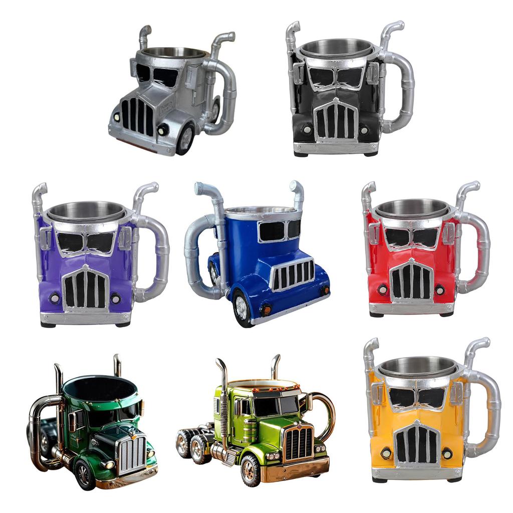 Realistic Truck Shaped Mug With Durable Resin Material Perfect For Truck Enthusiasts And Outdoor Sports Lovers