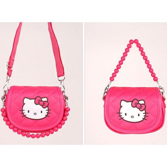 Hello Kitty Bead Quilted Mini Tote and Crossbag KTK-RB22P, a Popular Character In Korea