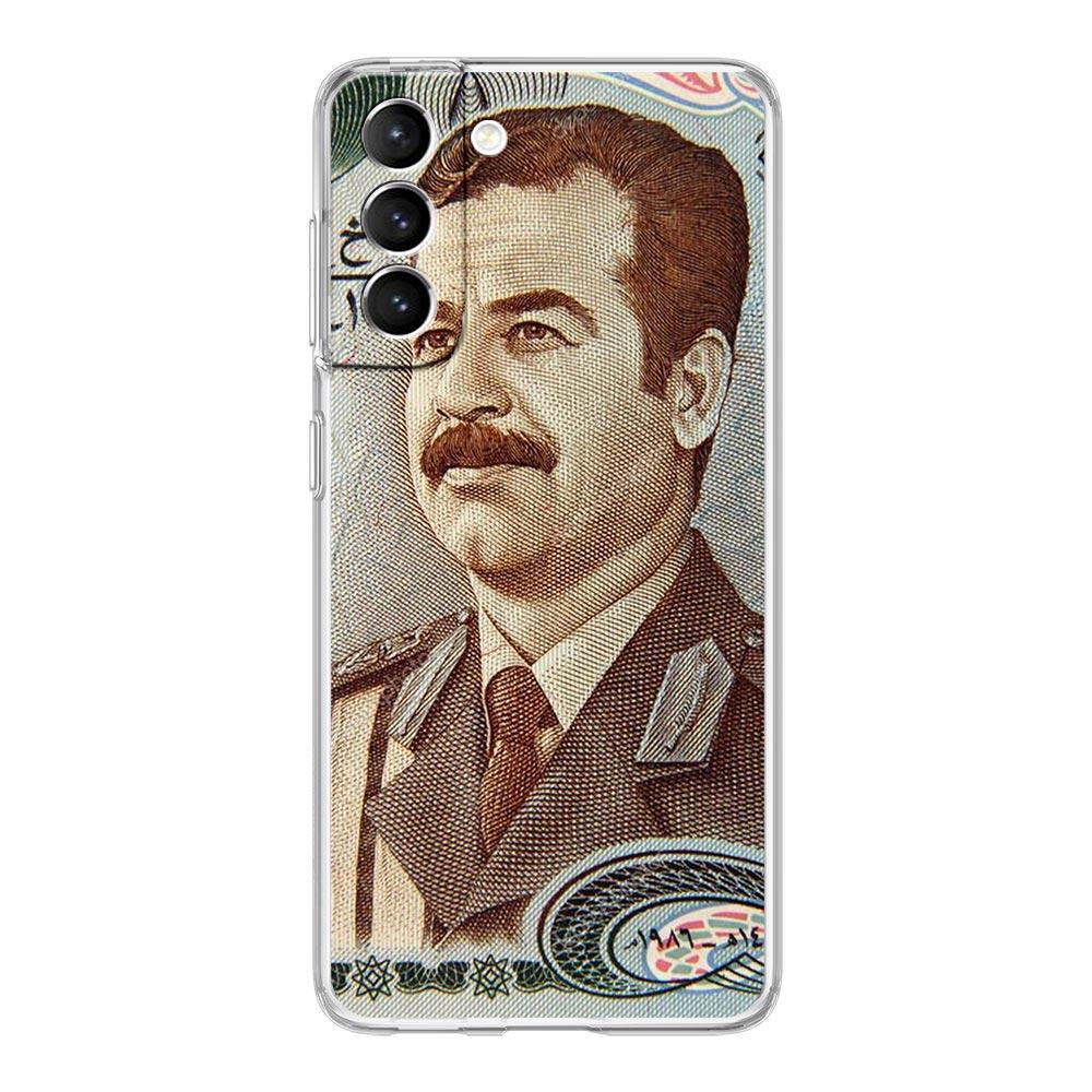 Saddam Hussein Iraq Flag Clear Silicone Phone Case For Samsung Galaxy S23 S22 5G S20 Ultra S21 FE 5G S10E S9 S8 S10 Plus Cover