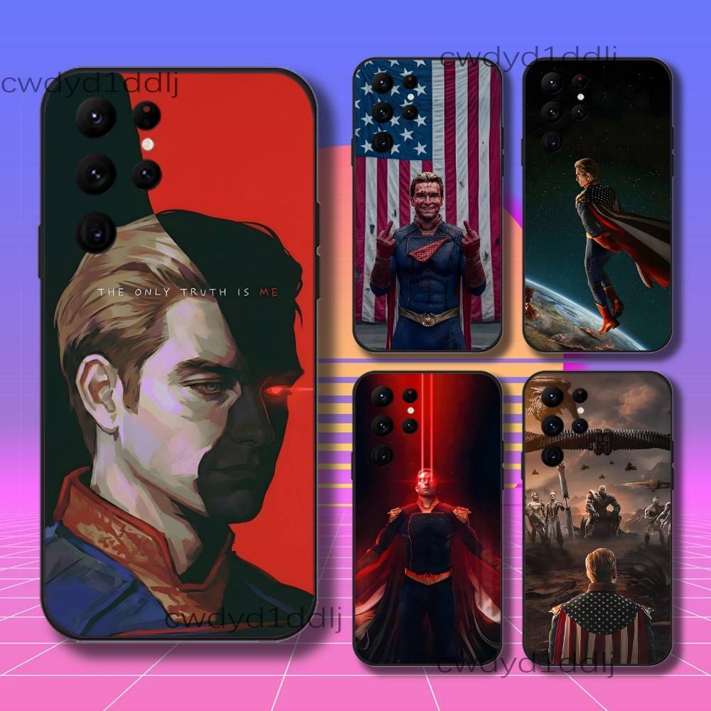 The H-Homelander Phone Case For Samsung S10,S21,FE,S21 ,S26,S25,S24,S23,Ultra,S9,S22,Plus Black Shell Cover