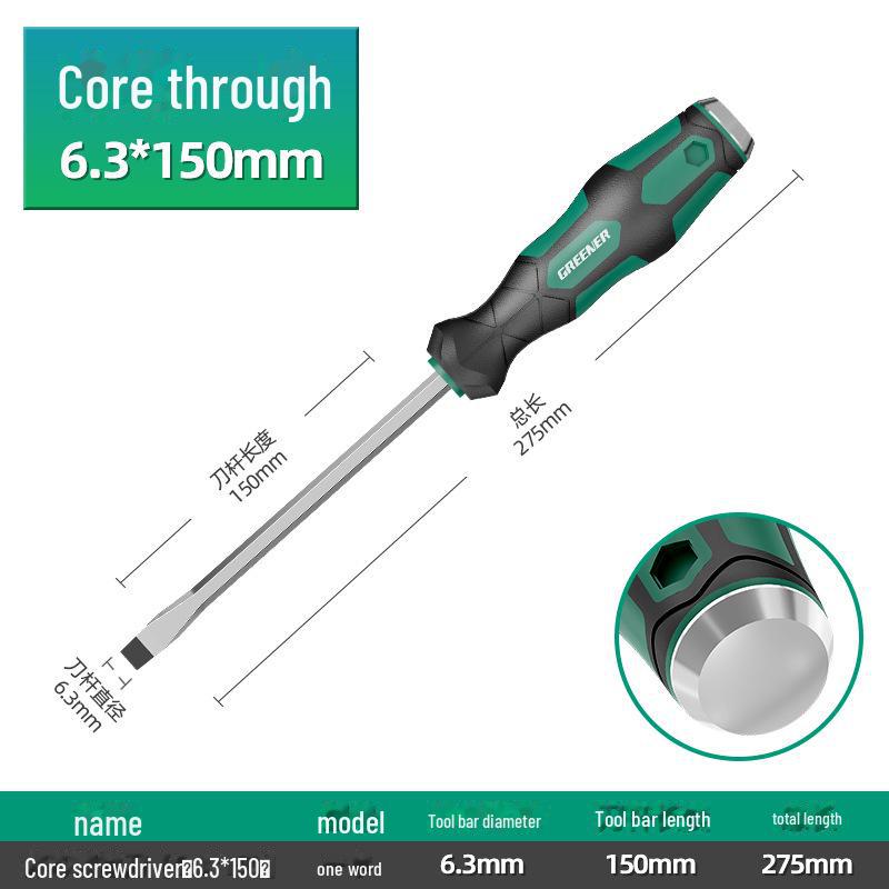 Набор промышленных отверток Green Forest Master с плоской головкой и крестовой головкой