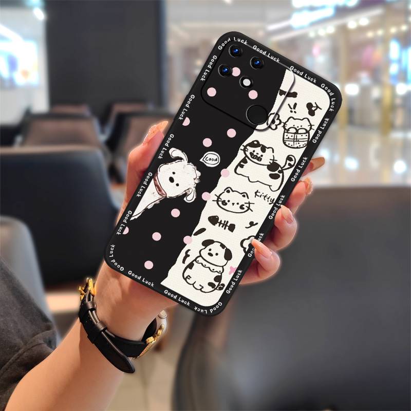 Задняя крышка Мультяшный чехол для телефона для OPPO Realme Narzo 50A Грязеотталкивающий Прочный ТПУ Водонепроницаемый Модный дизайн Чехол для телефона