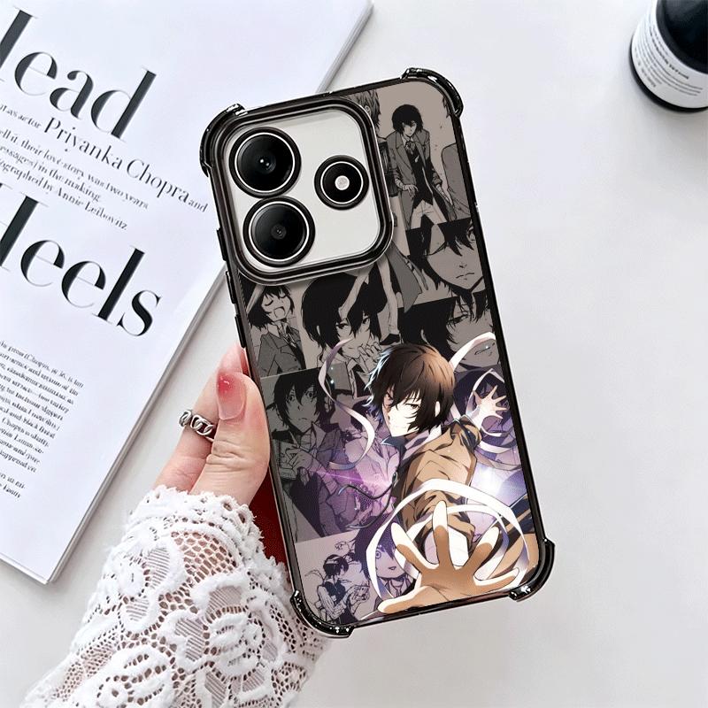Мягкий чехол для телефона Bungo Stray Dogs для Xiaomi Redmi Note 14 15 Pro Plus 13 12 11S 11T 5G 10 9S 9 С покрытием Противоударный Fundas