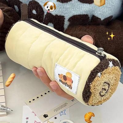 Мультяшный пенал большой емкости Kawaii мягкий пенал для хранения ручек косметичка школьные канцелярские принадлежности