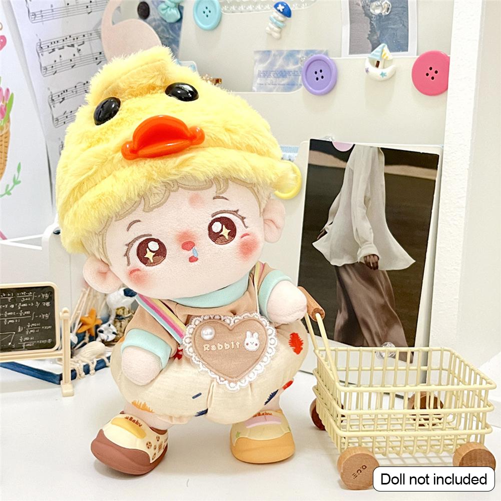 Для 20 см хлопковые комбинезоны для кукол из мультфильмов, сменная одежда для плюшевых кукол, аксессуары для игрового дома, мини-одежда