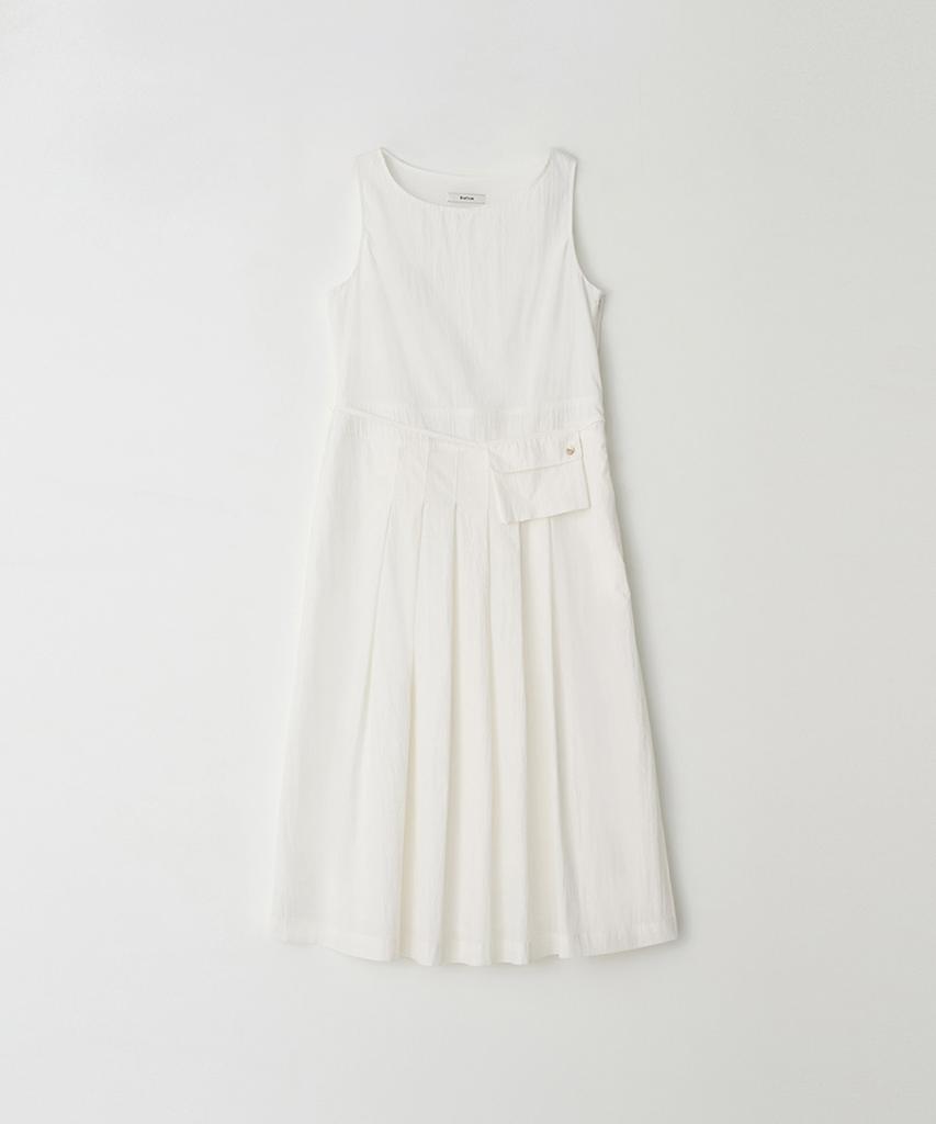 Button Belt Pouch Set Long Onepiece (Ivory)
