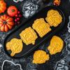 6/1PCS Cartoon Halloween Biscuit Mold Kitchen Pastry Baking Flip Sugar Cutting Mould DIY Birthday Halloween Party Cookie Making