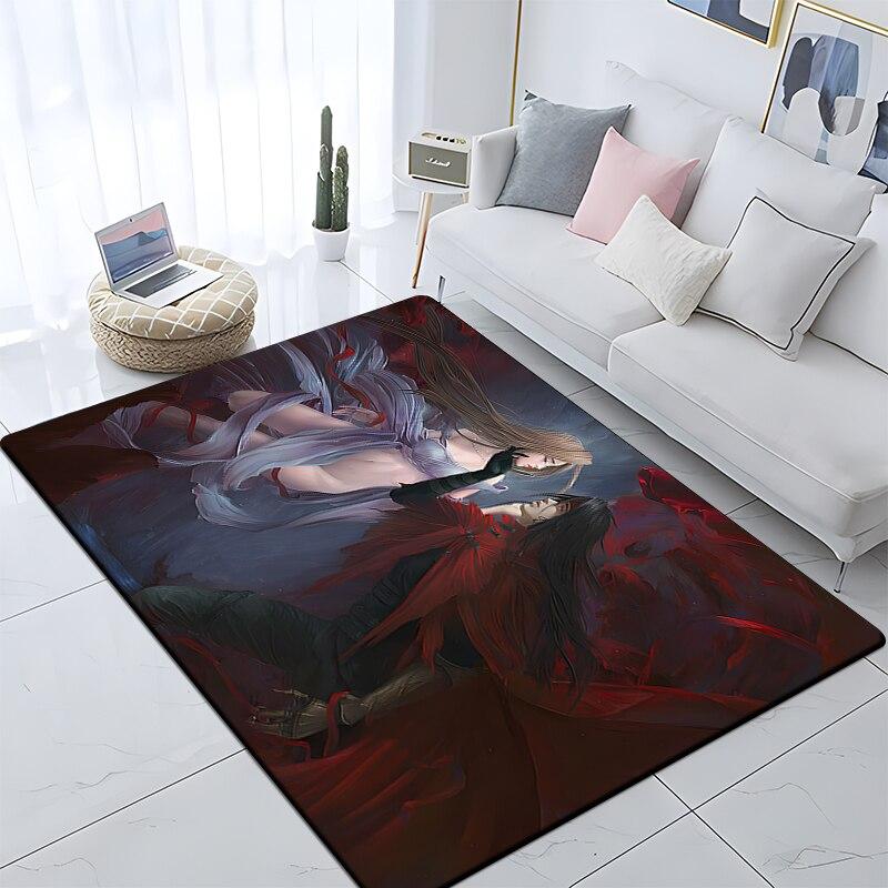 Ковер Final Fantasy с художественным принтом для гостиной, спальни, детские коврики, мягкий кухонный коврик, нескользящий фланелевый ковер, напольный коврик