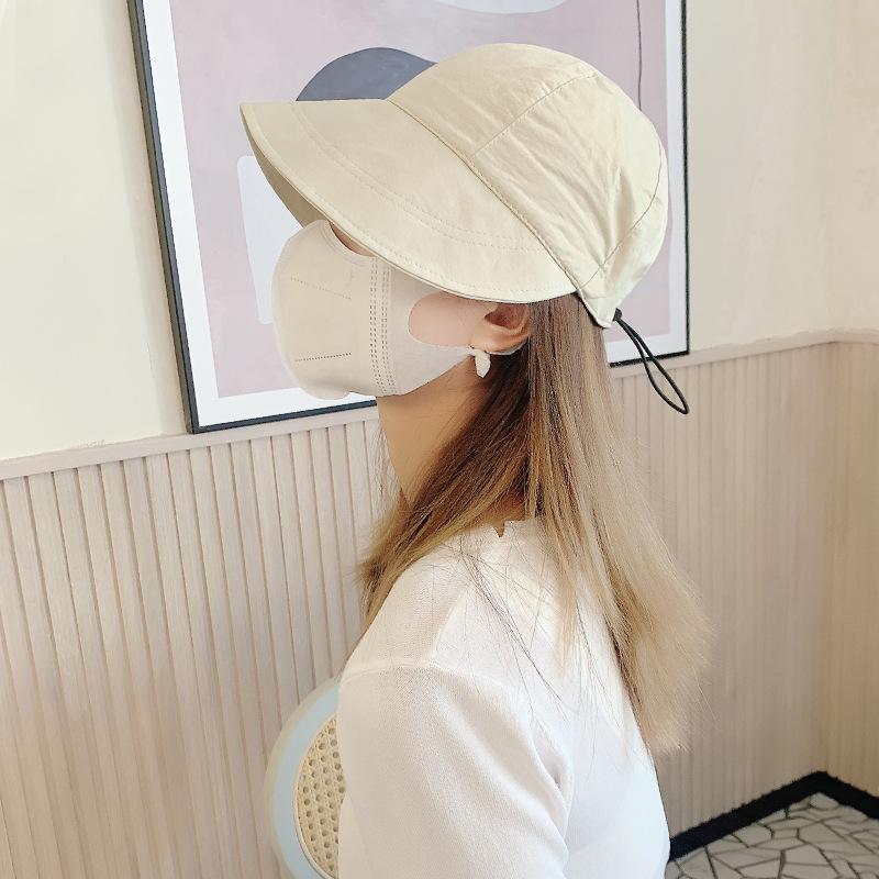 Sun Hat Children Summer Ruth Sunscreen Hat Quick Drying UV Protection Face Covering Sun Bucket Hat Women