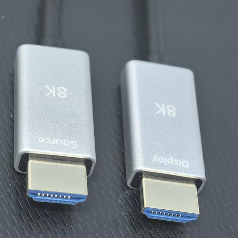 8K HDTV Cable Fiber Optically HDTV Cable 2.1 Support 8K@60Hz Dynamic 48Gbps Fast Speed Long Cable for Laptop PC