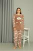 Women's Style Plus Size Pajama Set Welsoft Polar Large Size Milk Coffee Pajama Set