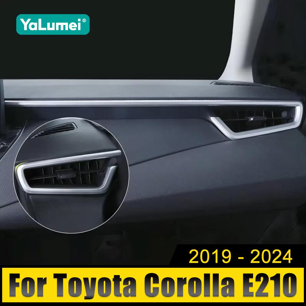 Для Toyota Corolla E210 2019 2020 2021 2022 2023 2024 гибридная панель приборов автомобиля ABS центральный пульт управления отделка полоса наклейка чехол крышка