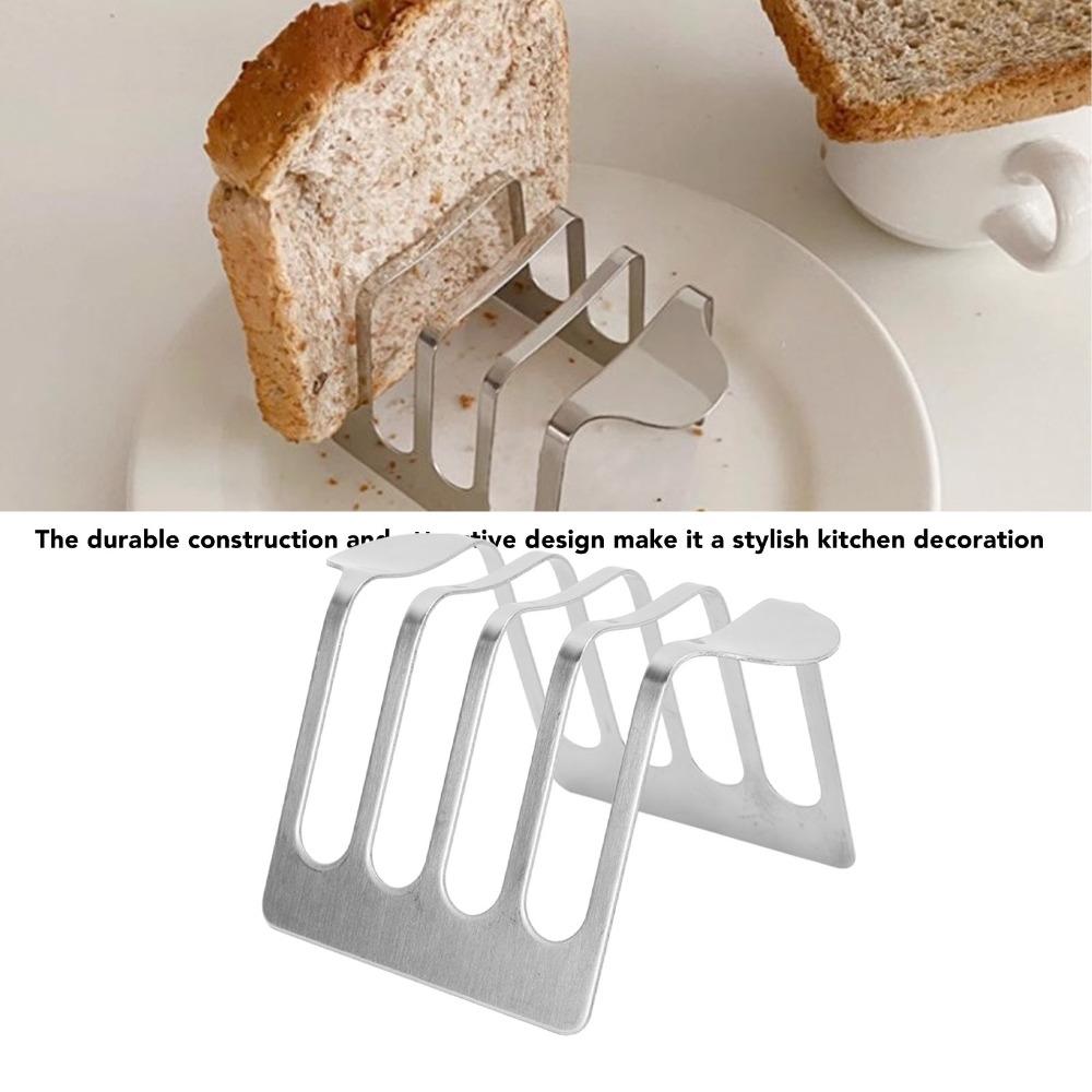 Easy To Clean Bread Rack Durable Bread Holder Carry Stand Toast Rack Kitchen Organizer