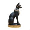 Cat Bastet Statue Ancient Ornament Resin Tabletop Decoration Figurine Sculpture for Cabinet