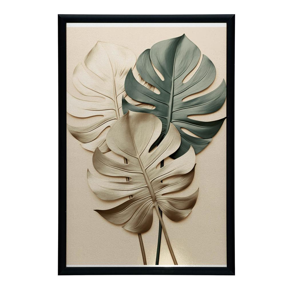 Złota Monstera Złota Monstera, 70X100 Cm, Bez Ramy, Papier Matowy 230 Gsm