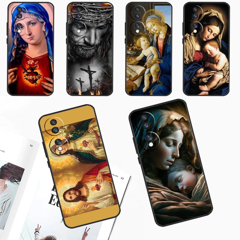Дева Мария и Иисус для Honor Magic 6 Pro 5 Lite 50 70 90 Чехол для Honor X8a X9a X7 X8 X9 X6a X7a X8b X9b Чехол