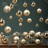 Праздничные 6 см Золотые и 8 см Серебряные Рождественские шары - Блестящие и Матовые Подвесные елочные украшения