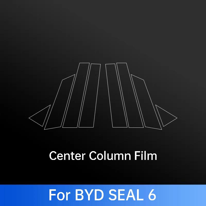 For BYD Seal U Qin L Plus Seal 6 Han EV DM-i ATTO 2 3 8 Sealion 5 6 7 8 Car Pillar B Protective Film Exterior Accessories