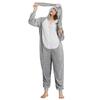 Kigurumi Animal Cosplay Hooded Jumpsuit Pajamas Men Women Long Sleeve Winter Warm Rompe Sleepwear Panda Lion,leopard,elephant,zebra,tiger Cosplay