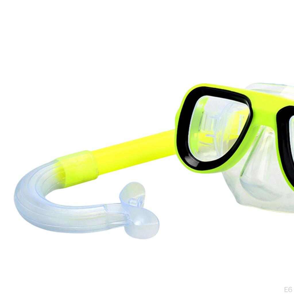 Комплект снаряжения для сноркелинга с маской для широкого обзора и сухой крышкой для детей
