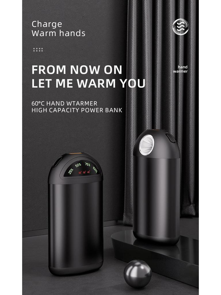 USB Hand Warmer & Mini Flashlight: Portable, Self-Heating Device