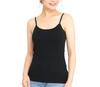 Laulea Akoakoa Black 2XL Cotton Camisole with Cup Simple and Solid No Back Black Camisole with Sizes Inner Beautiful Plus Size Underwear 100% Pads,