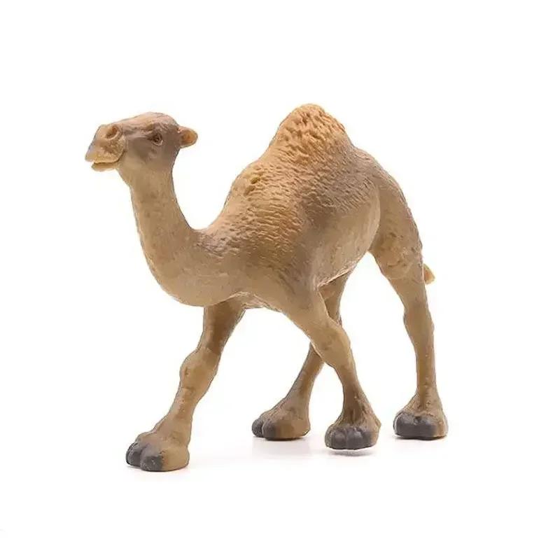 Реалистичная модель верблюда Solid Dromedary Bactrian Статическая игрушка Украшение Домашний декор