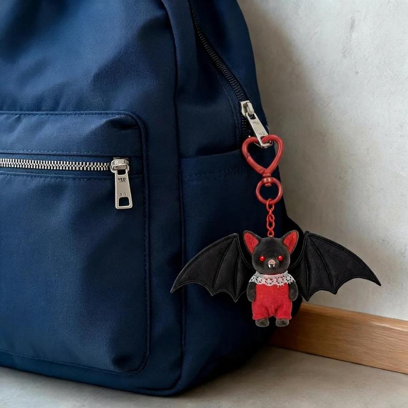 1 шт. Плюшевая летучая мышь Брелок-вешалка Для рюкзака Сумки Сумки-клатчи Кошелька Ключей от машины Украшение Подарки Для пар Мужчин и Женщин