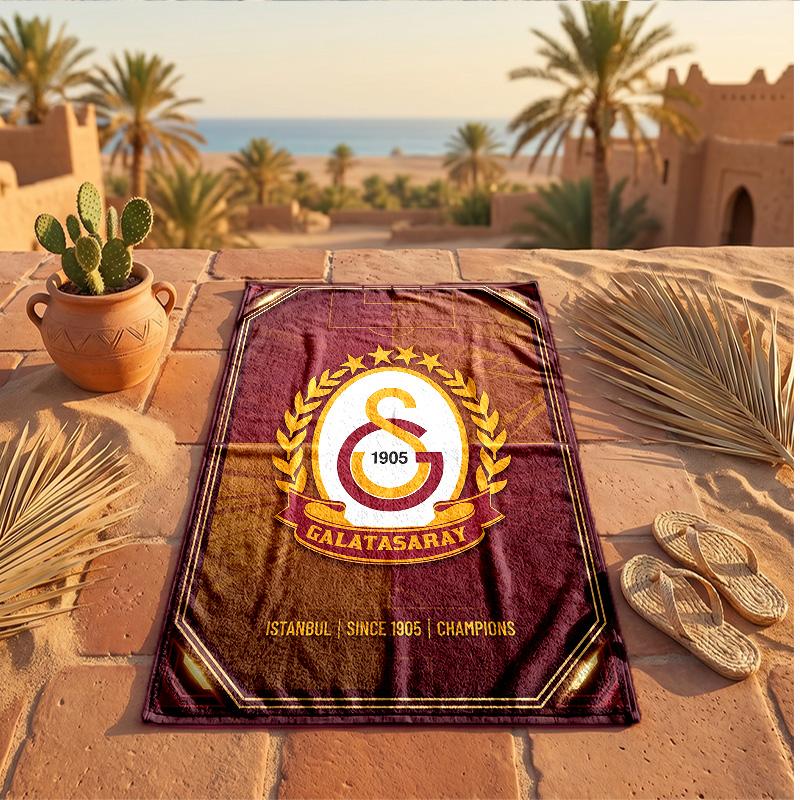 Пляжное полотенце из микрофибры Galatasaray FC, быстросохнущее, впитывающее, большое, для пляжа, плавания, путешествий
