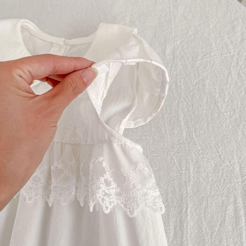 Комплект: Девочковое французское платье без рукавов с цветочным принтом и сборками & Боди для малыша для сестер