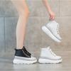 Little White Shoes for Women's Spring  Autumn Thick Sole High Top Shoe Board Shoes New Casual Sneakers Womens Platform Shoes