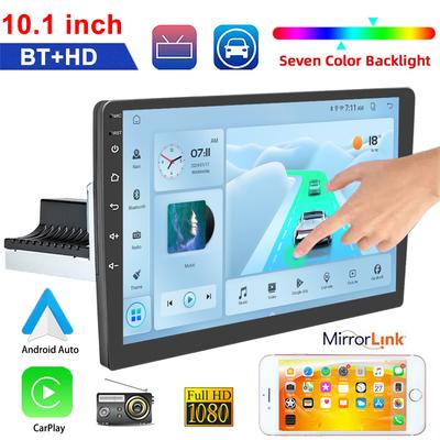 REAKOSOUND 10,1-дюймовый 1 Din Android Автомобильный радиоприемник Авторадио GPS-навигация WIFI Автомобильный видеорегистратор Bluetooth FM Автомобильный MP5-плеер Автомобильное видео Стерео USB Мультимедиа