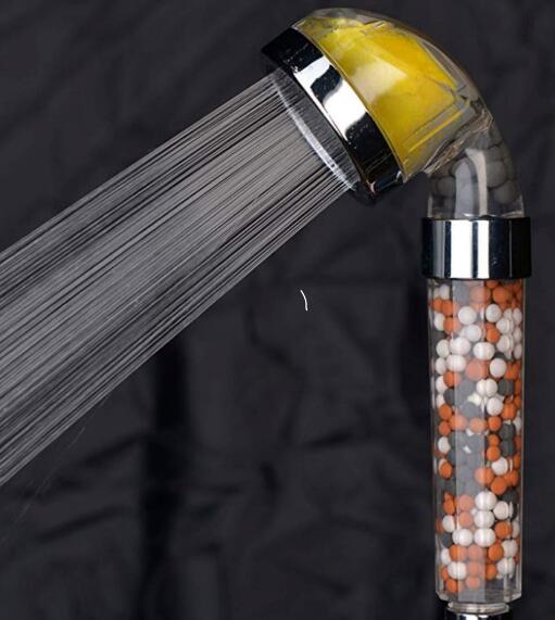 High Pressure Ionic Aroma Vitamin Shower Showerhead Filter Clear Shower Head with Vitamine C for Hard Water