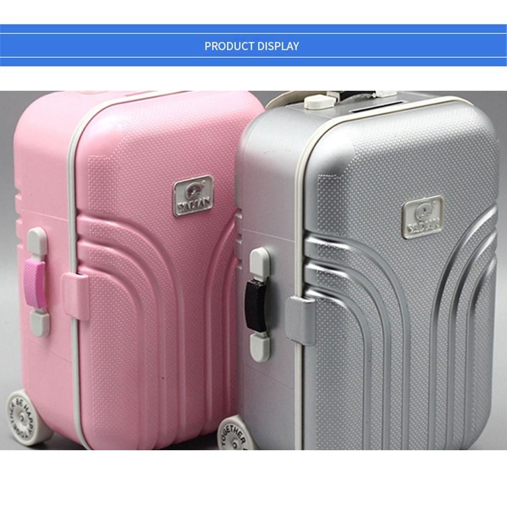 Dollhouse Decor Mini Business Doll Trolley Miniature Travel Case Doll Suitcase