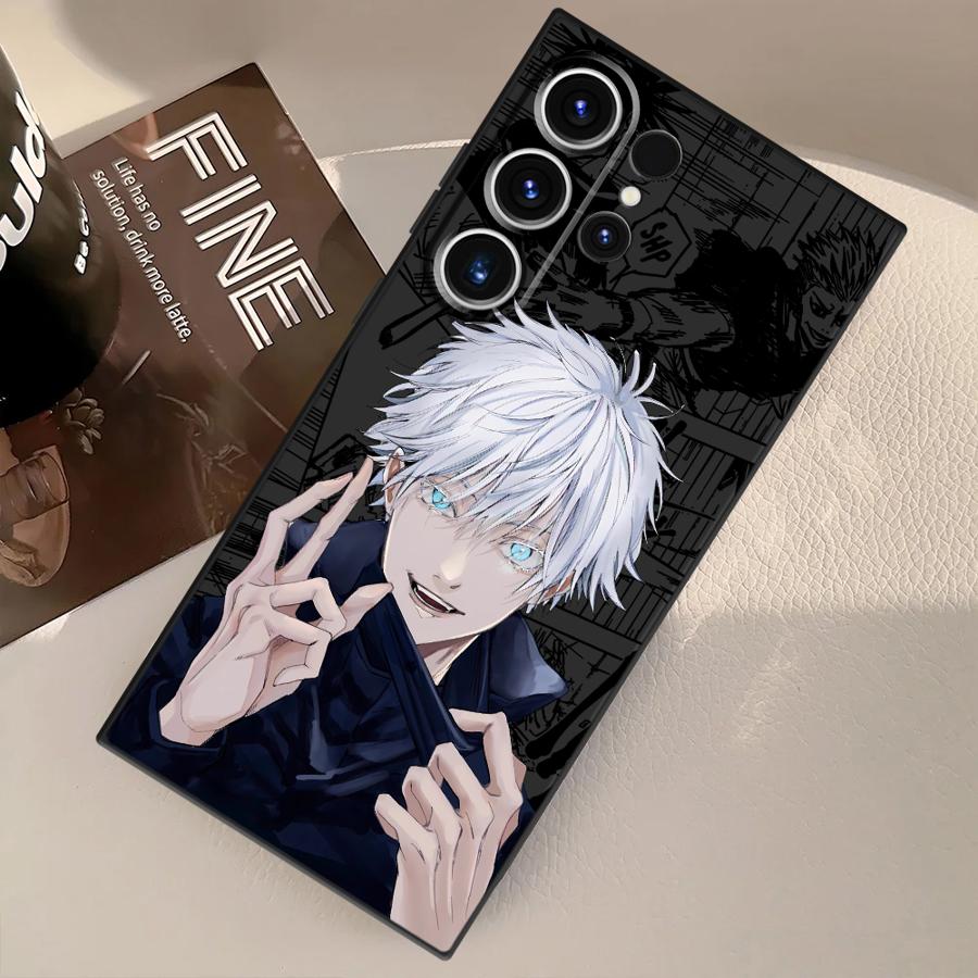 Аниме J-ujutsu Cool Kaisen Чехол для Samsung Galaxy S25 Ultra S24+ S25+ S9 S20 S21 S22 S24 Plus S23 FE Мягкая задняя крышка телефона